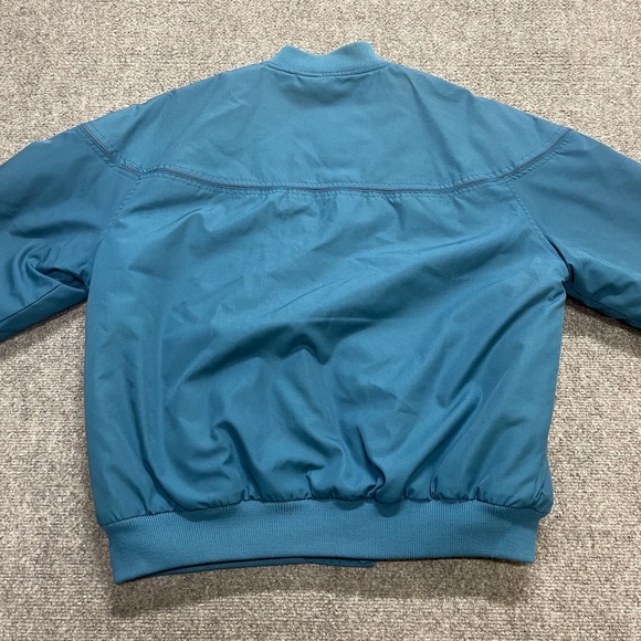 Vintage John Weitz Bomber Plaid Teal Jacket - Picture 4 of 9